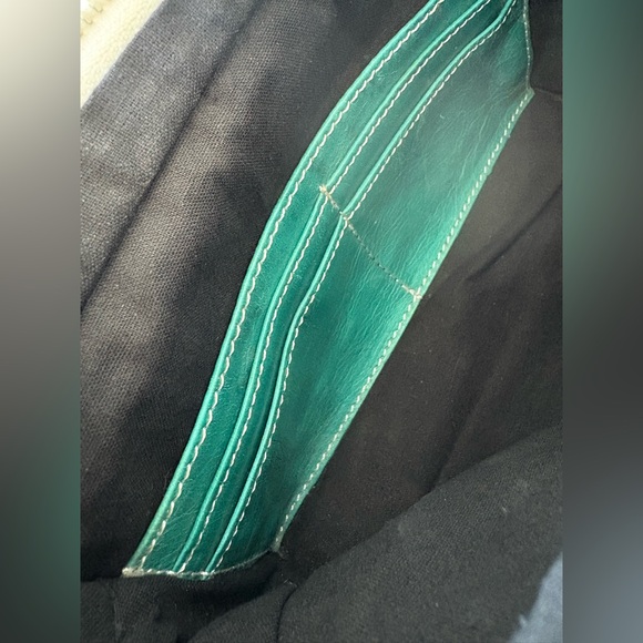 Vintage Balenciaga Black/White/Green Crossbody Bag - Picture 10 of 11